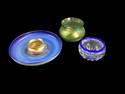 Four Pieces Art Glass
