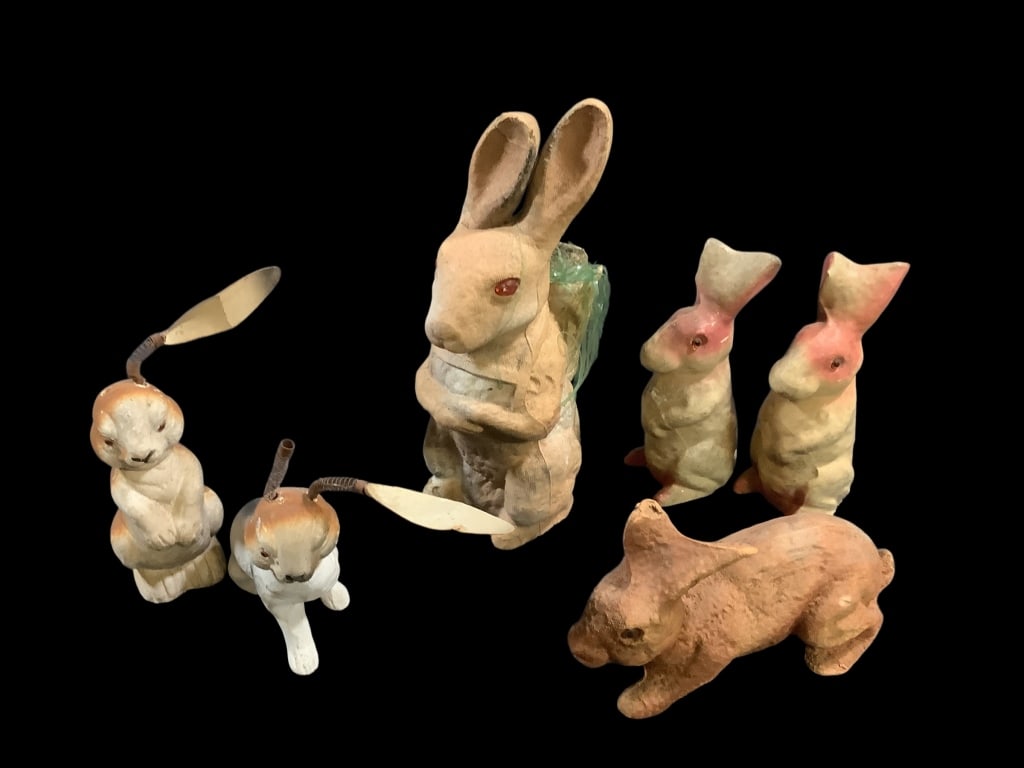 Six Vintage Easter Decorations (1 of 9)