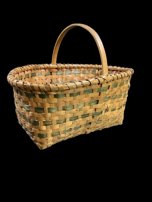 Split Oak Woven Market Basket (1 of 5)