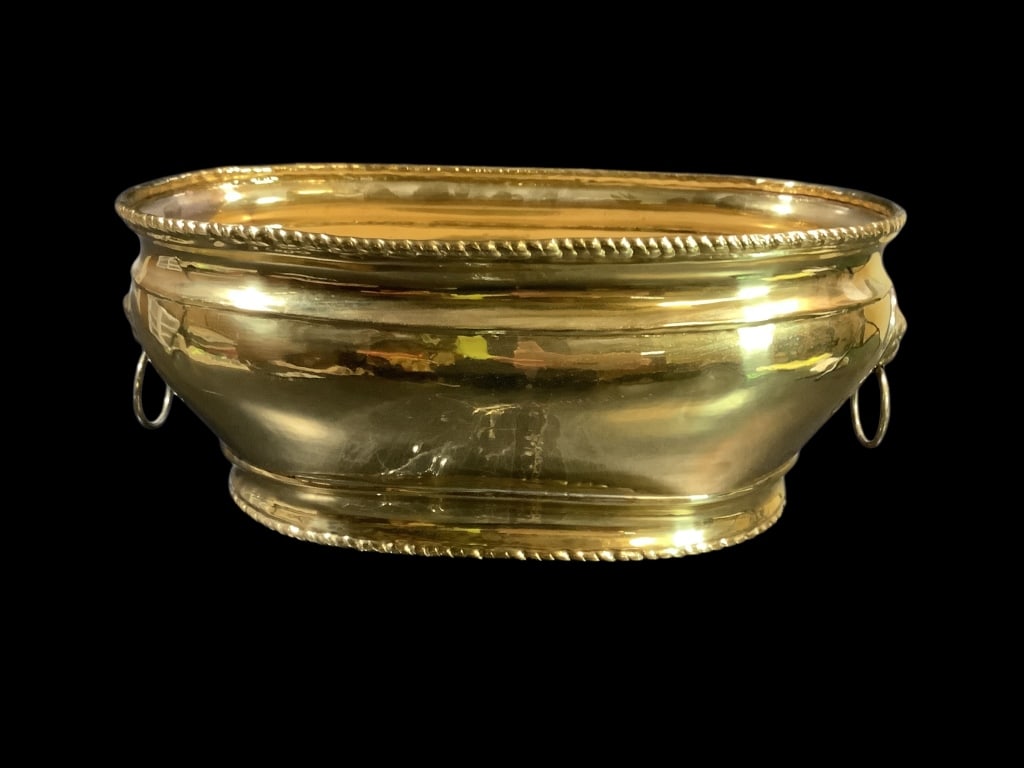 Large Brass Footbath Planter (1 of 4)
