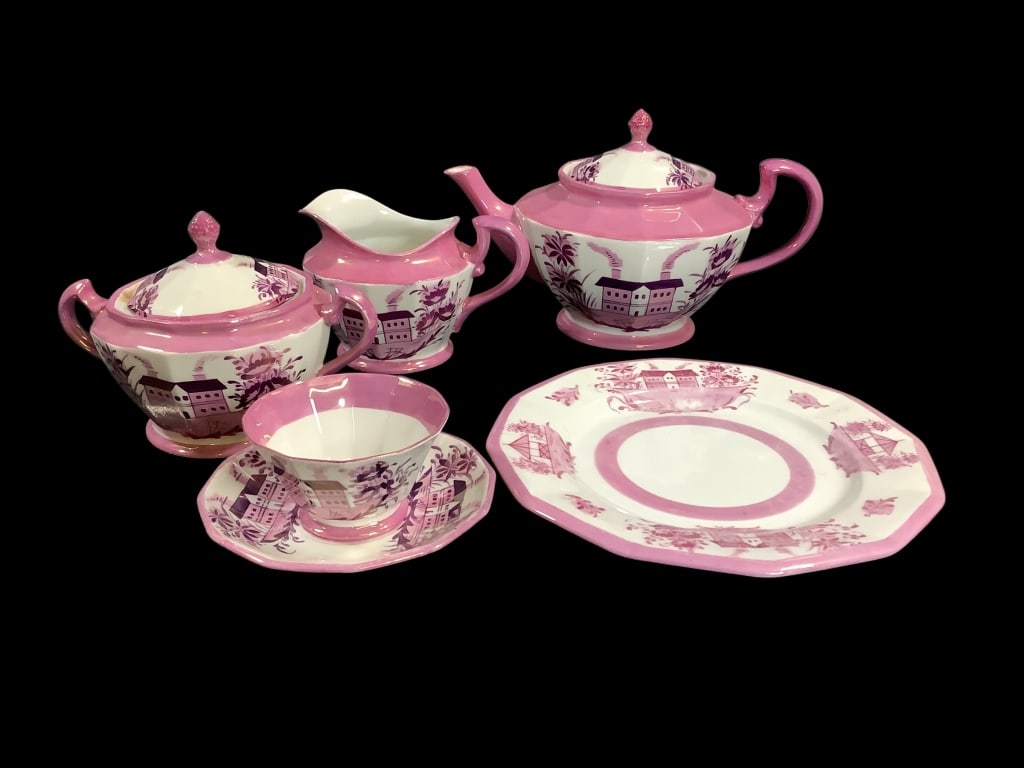 Pink Luster Dessert Set (1 of 6)