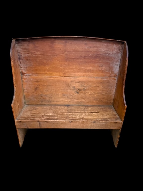 Primitive Pine High Back Settle (1 of 3)