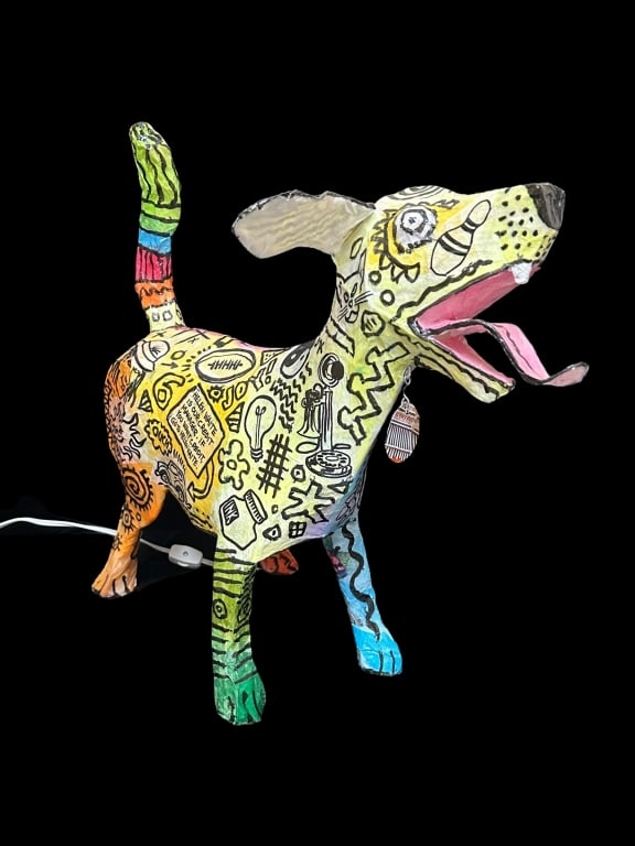 John D. Richards Folk Art Lamp (1 of 13)