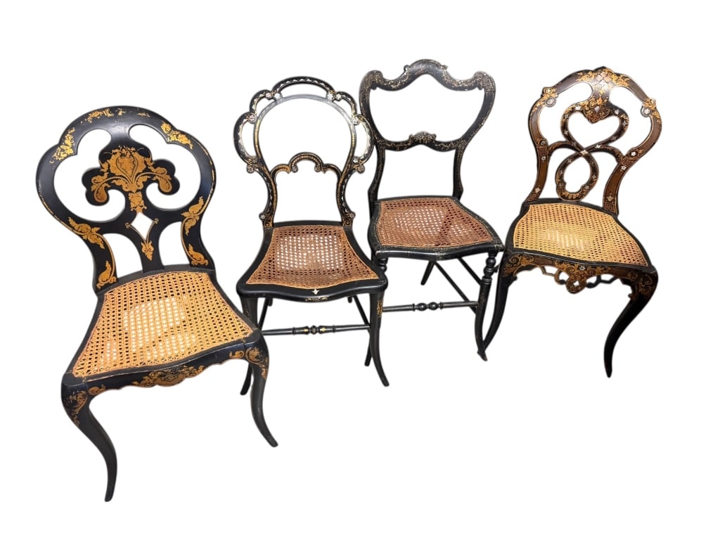 Four Victorian Lacquered Chairs (1 of 4)