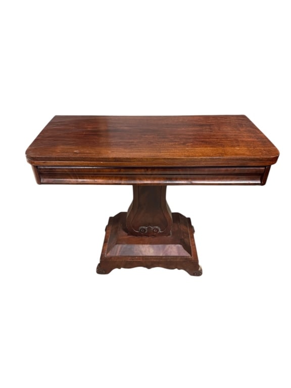 Mid-19th Century Mahogany Lyre Games Table (1 of 5)