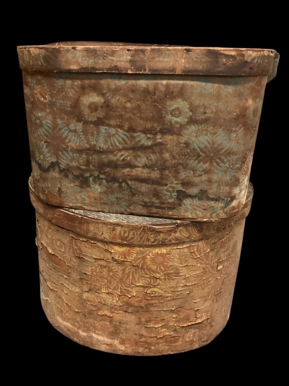 Two Wall Paper Band Boxes (1 of 9)