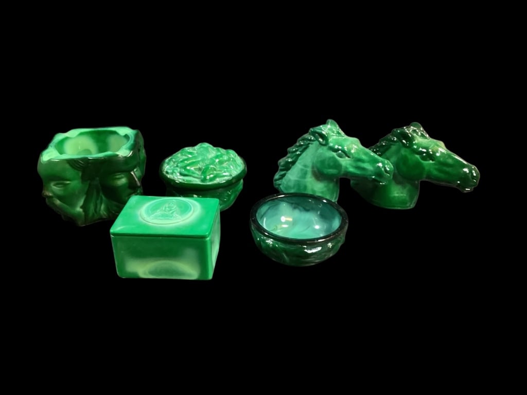 Six Malachite Table Articles (1 of 8)