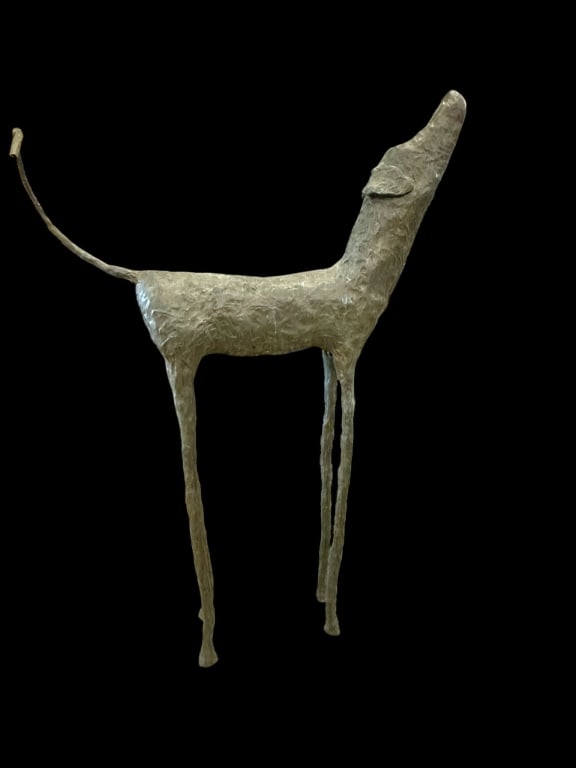 Jim Budish Bronze Dog Sculpture, Zoe (1 of 5)