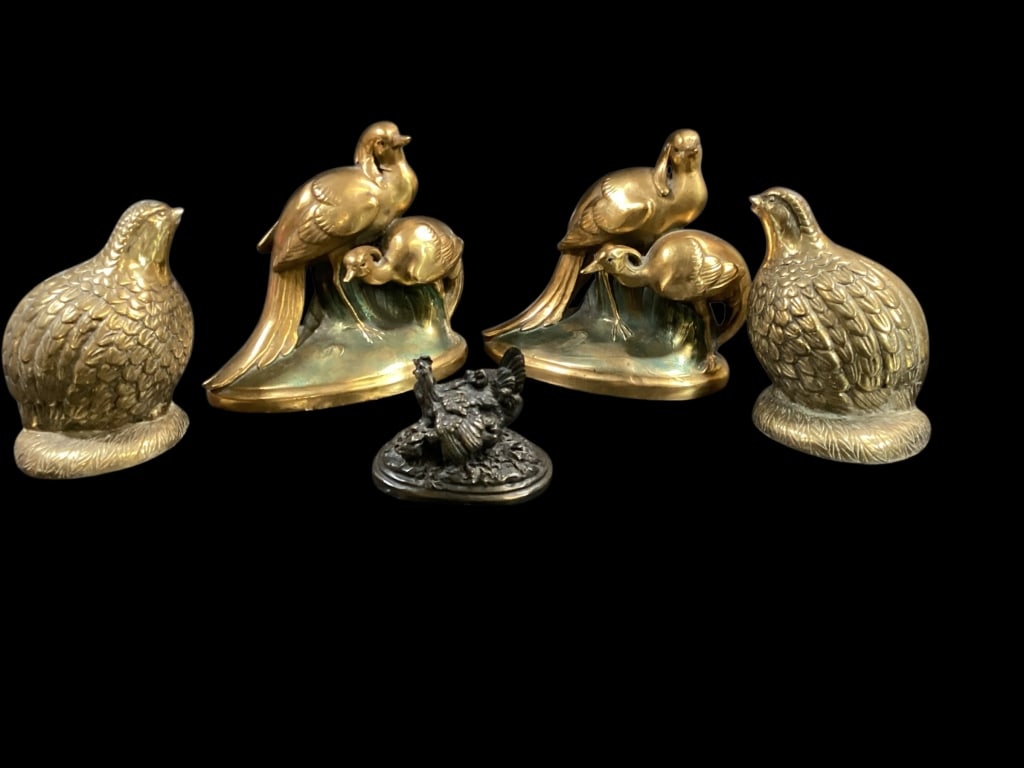 Quail Sculpture, Bookends (1 of 8)