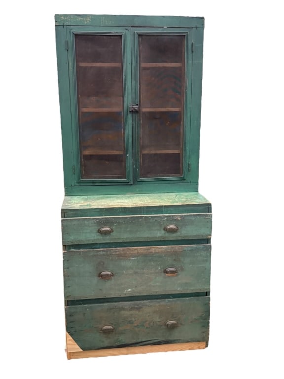 Early 20th C Primitive Step-Back Cupboard (1 of 6)