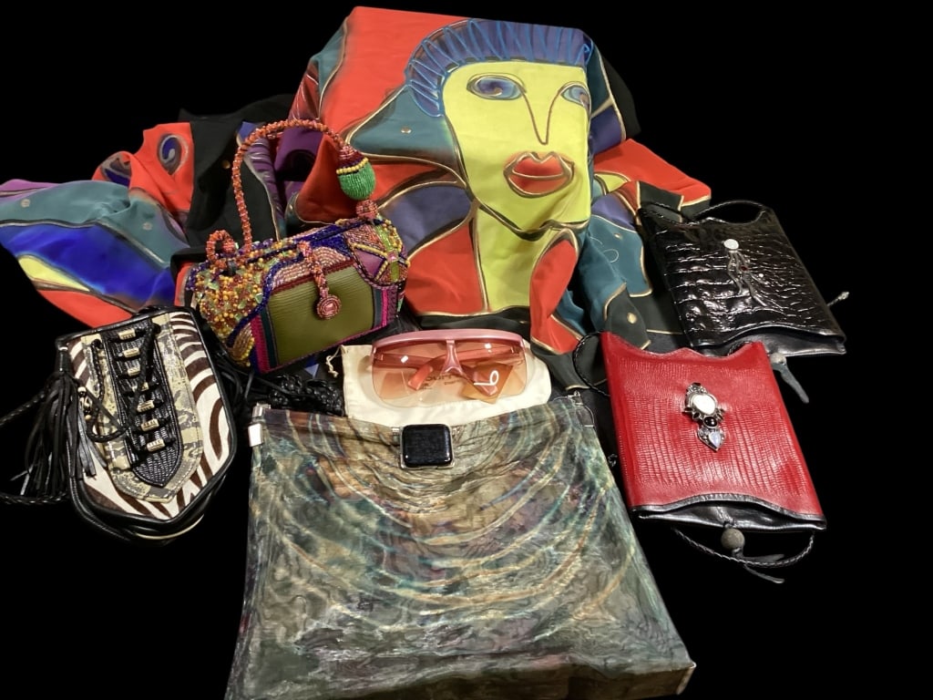 Collection of Designer Hand Bags, Silk Scarf, (1 of 11)
