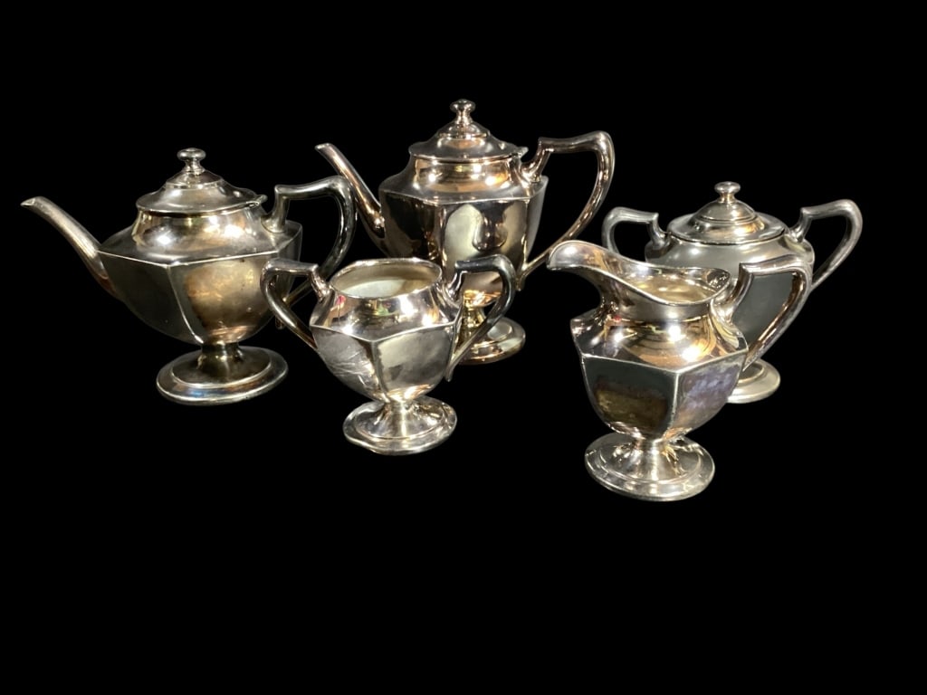 Silver Plate Tea Service (1 of 6)