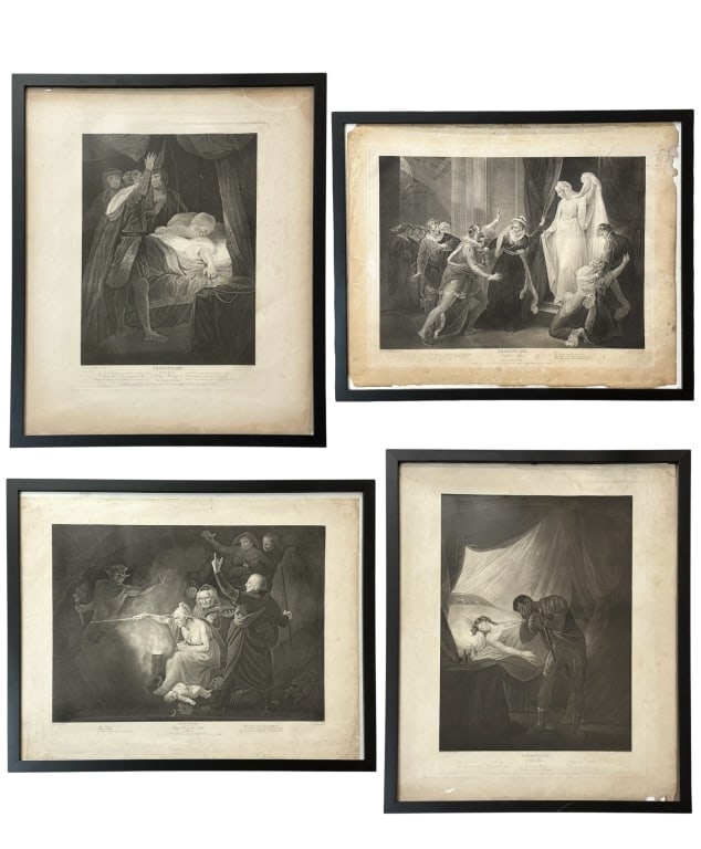 Four Shakespeare Engravings, Published by Boydell (1 of 9)