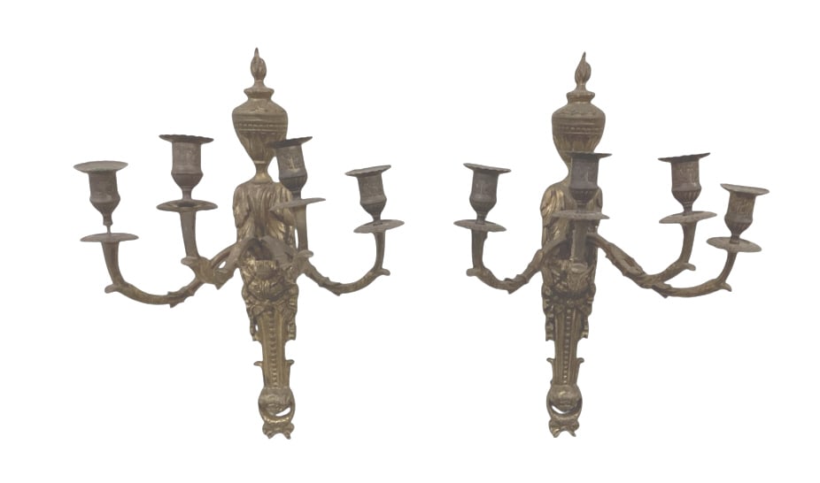 Pair Louis XVI Ormolu Wall Sconce (1 of 5)