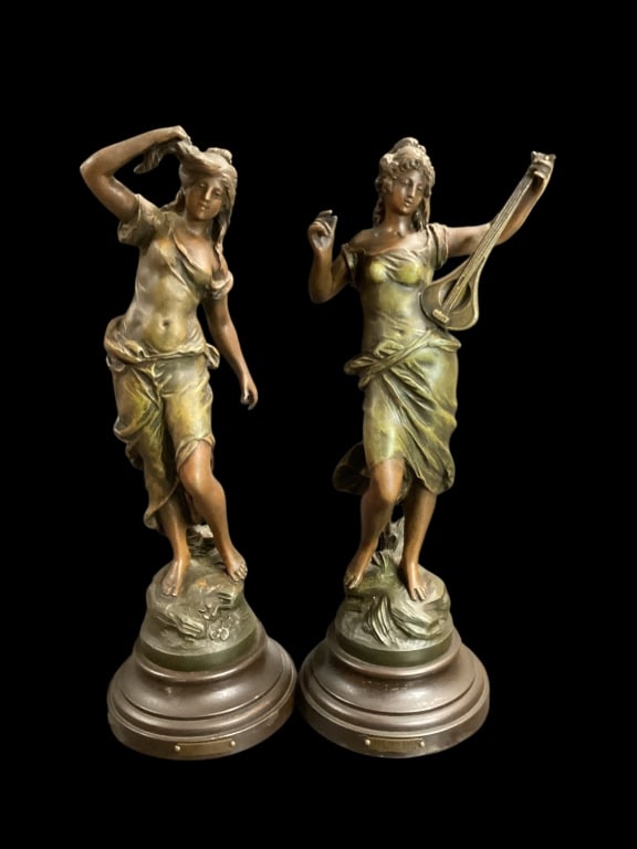 Pair Reproduction Sculpture, After Moreau (1 of 5)