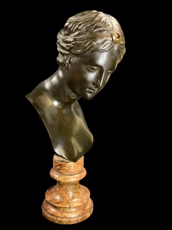 Bronze Bust Young Woman (1 of 6)