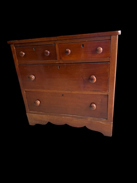 Demunitive Walnut Cottage Chest (1 of 4)