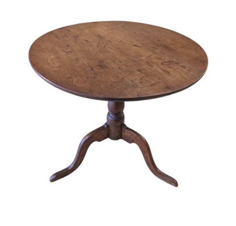 Period Maple Tilt Top Tea Table (1 of 4)