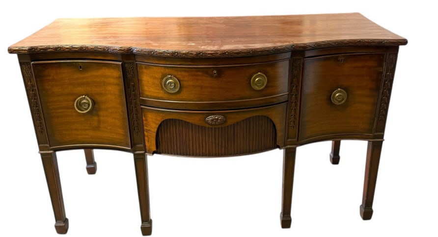 Mahogany bowfront sideboard (1 of 6)