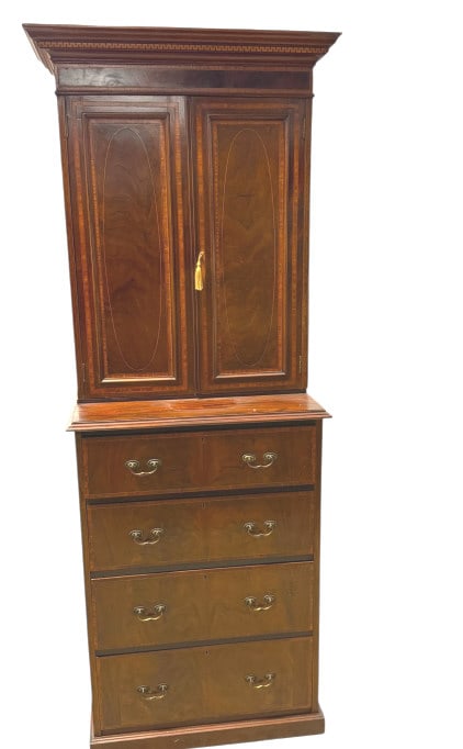British Mahogany Butlers Secretary (1 of 5)