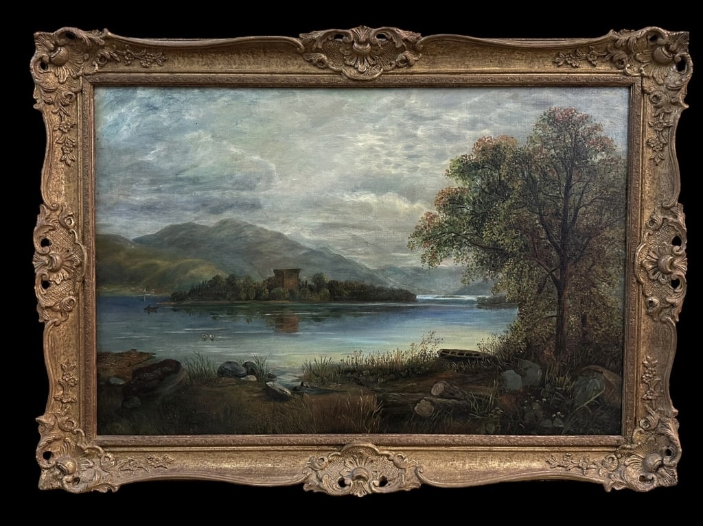 Lakeside Landscape with Distant Castle (1 of 5)