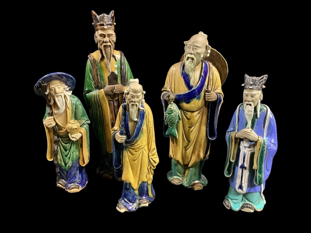 Five Shiwan Ware Figures (1 of 4)