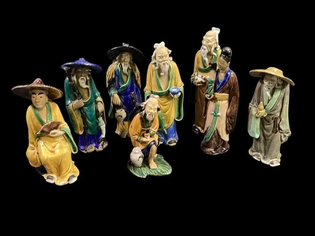 Eight Shiwan Ware Figures (1 of 5)
