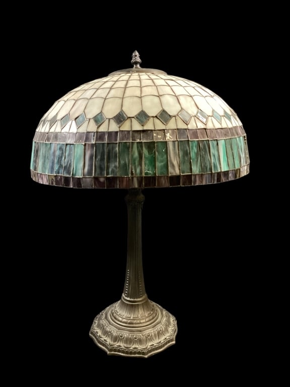 Slag Glass Table Lamp (1 of 5)
