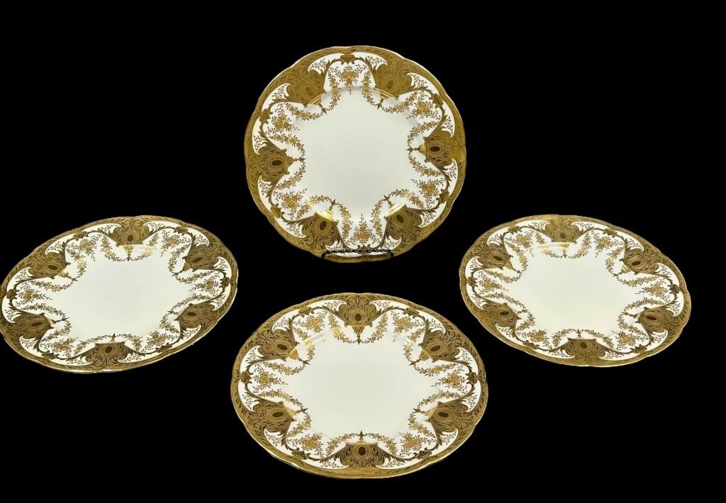 Four Minton for Tiffany & Co. Dinner Plates (1 of 6)