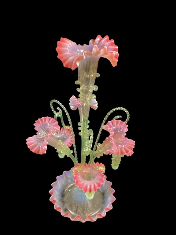 Impressive Victorian Glass Epergne Centerpiece (1 of 6)