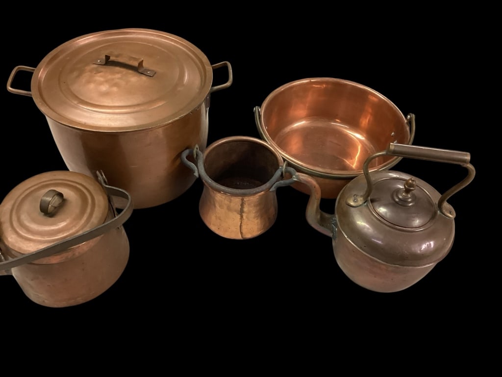 5 Pieces Copper Ware (1 of 6)