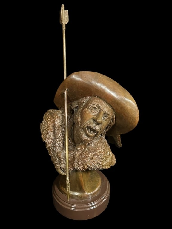 Western Themed Bronze Bust (1 of 6)