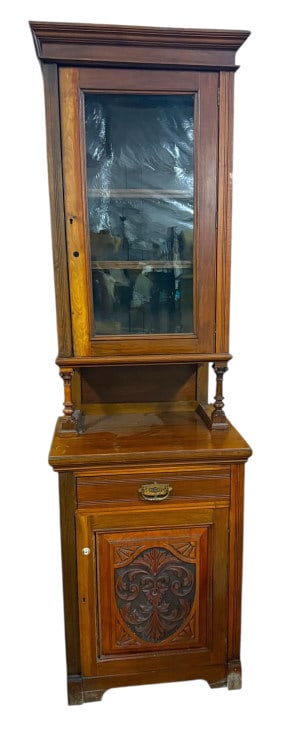 Edwardian Mahogany Chimney Bookcase (1 of 4)