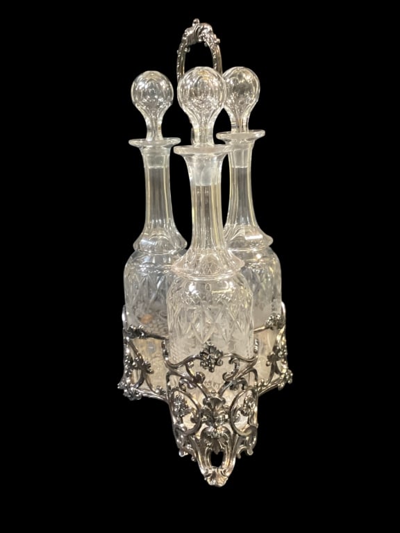 Victorian English Tantalus Set (1 of 5)