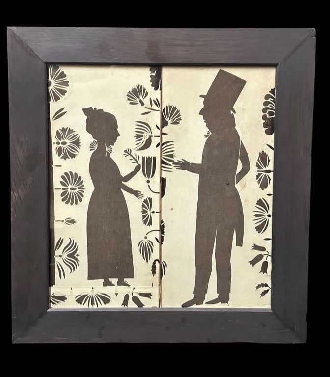19th Century Folk Art Cut Paper Silhouettes (1 of 7)