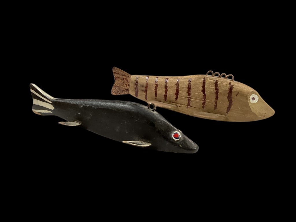 Two Folk Art Fish Decoys (1 of 8)