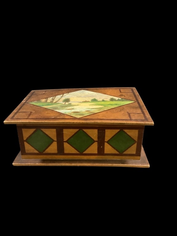 Folk Art Painted Box (1 of 5)