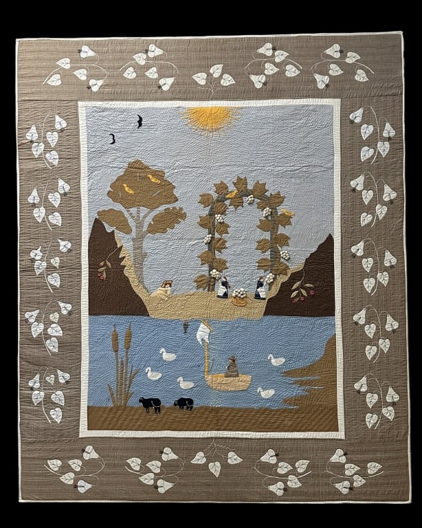 Large Pictorial Landscape Quilt (1 of 7)