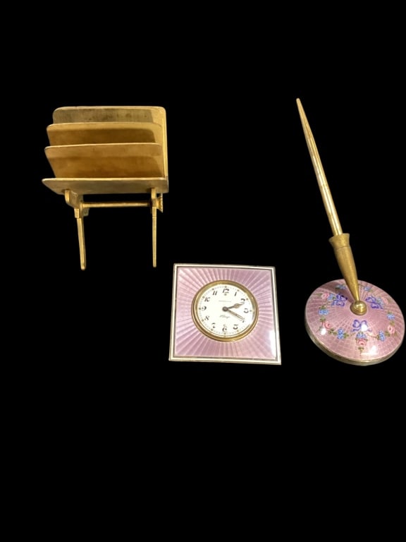 Tiffany and Company Guilloche Desk Articles (1 of 9)