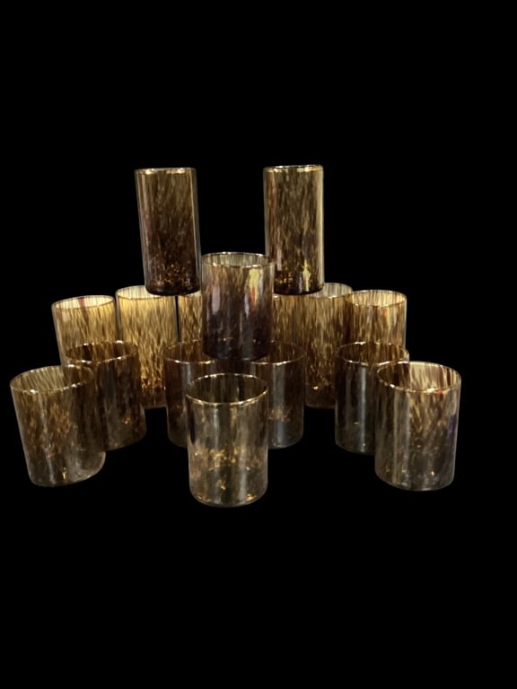 Set of Tortoise Shell Glass (1 of 4)