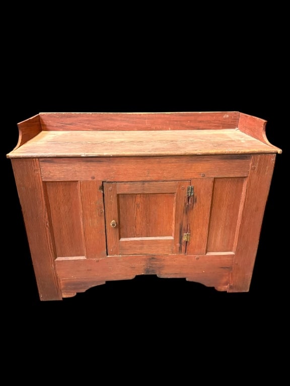 Primitive Farmhouse Cupboard In Original Paint (1 of 5)