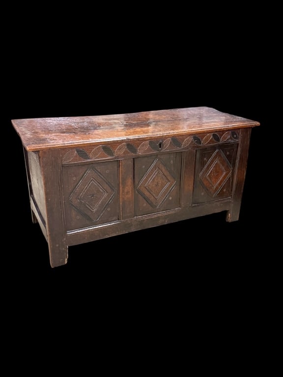 18th C, English Oak Coffer (1 of 5)