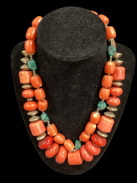 Two Chunky Coral Necklaces (1 of 5)