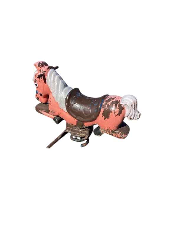 Cast Iron Playground Horse Ride-on Toy (1 of 3)