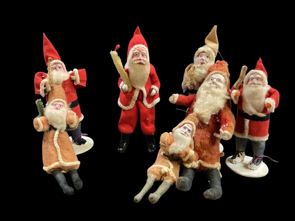 Vintage Santa Figures, Ornaments (1 of 8)