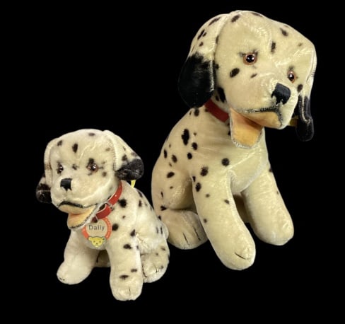 Two Steiff Dalmatian Plush Toy Dogs (1 of 7)