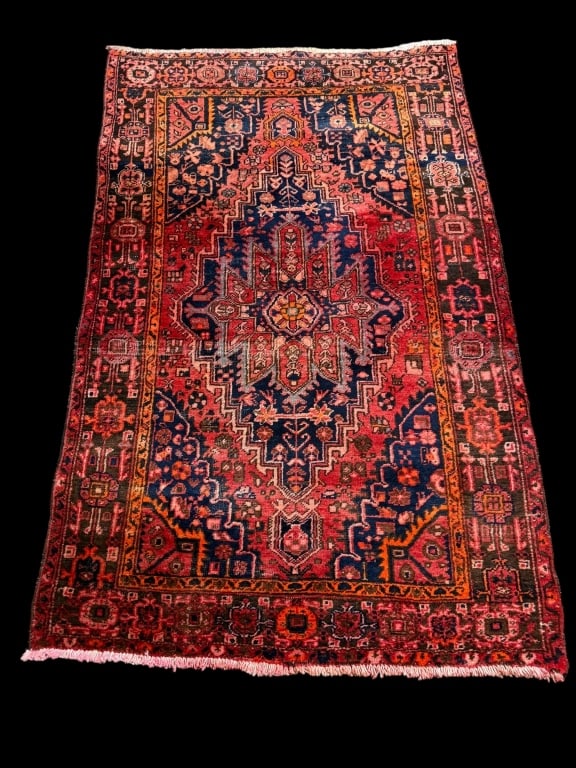 Persian Heriz-Style Hand-Knotted Rug (1 of 4)