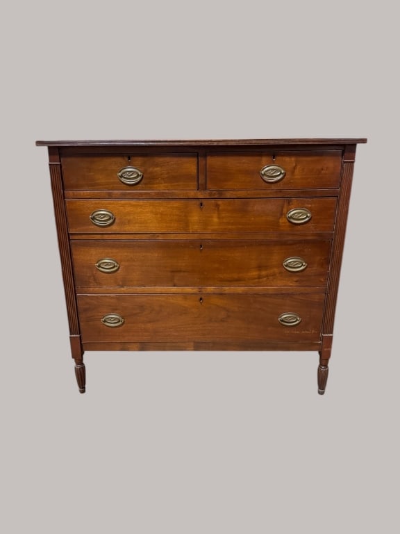 Federal Walnut Chest of Drawers (1 of 5)