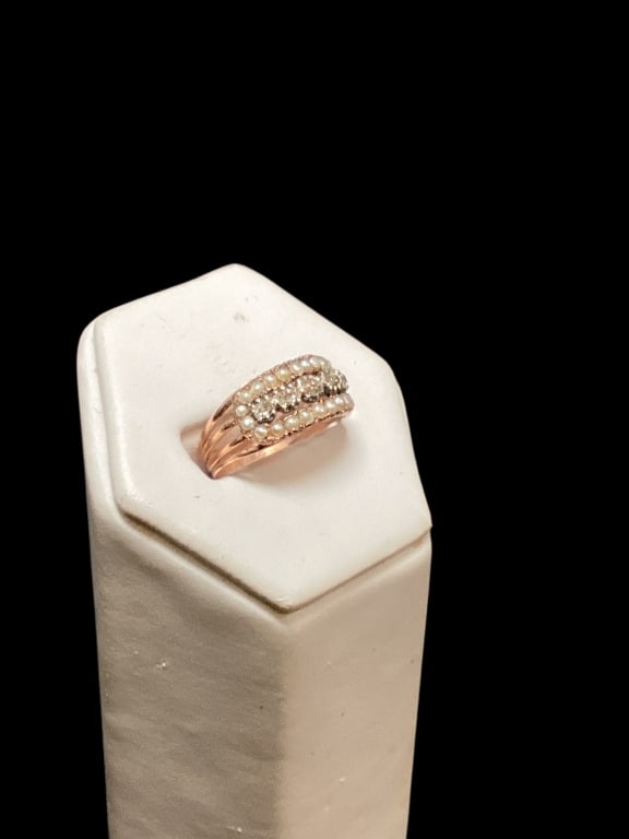 Georgian Half Hoop Diamond Ring (1 of 6)