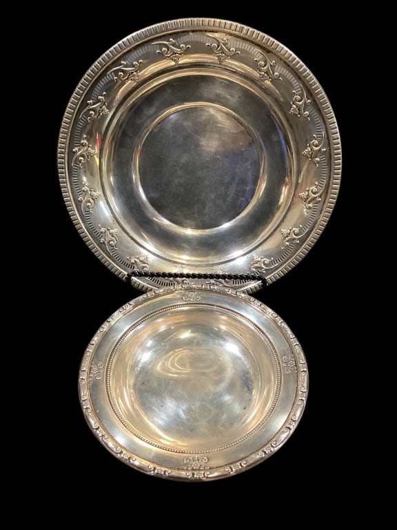 Sterling Silver Plate and Bowl (1 of 4)